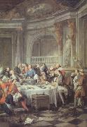 Jean-Francois De Troy The Oyster Lunch (nn03) oil on canvas